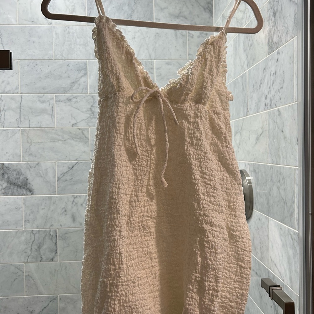 Princess Polly Ivory Textured Dress